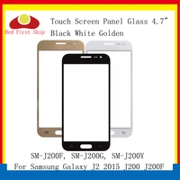 10pcslot touch screen for samsung galaxy j2 2015 j200 j200f j200h j200m j200y touch panel front outer glass lens j2 lcd glass