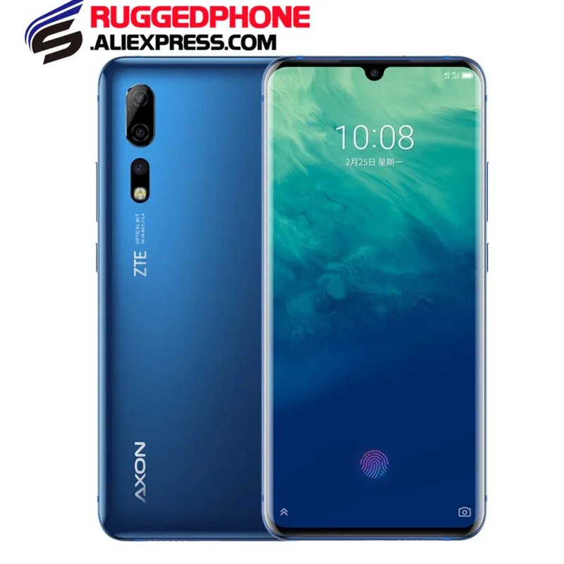 Zte Axon10 Pro Snapdragon 855 Dual SIM 6 47 "изогнутый экран ГБ/8 ГБ/12 Гб ram 128 ГБ/256 ГБ rom отпечатков