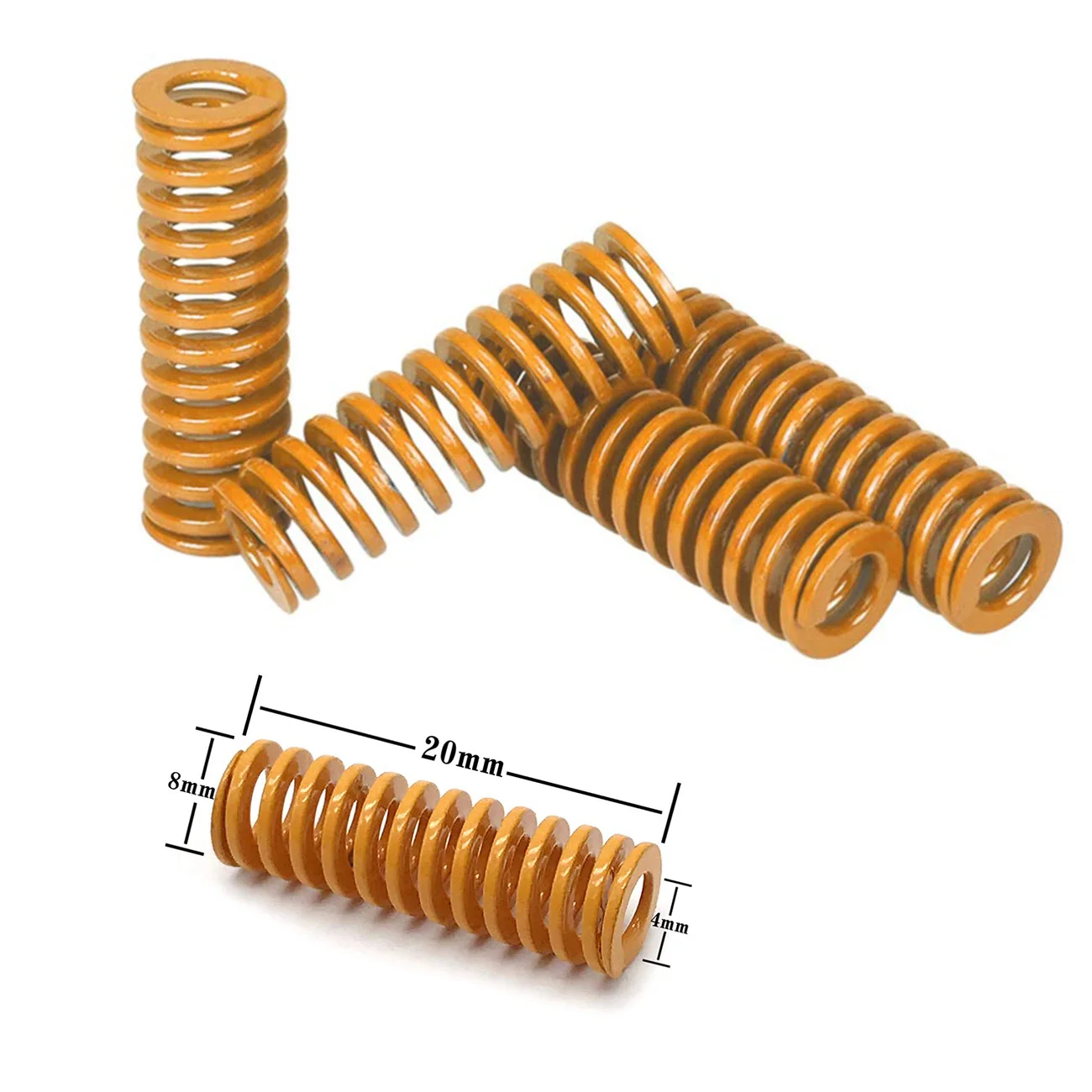 

3D Printer Parts Heated Bed Spring Leveling Kit Adjustment Nut M3 Nut Springs Screw Heatbed Kit For CR-10 Ender-3