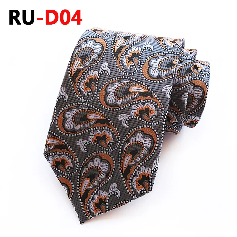 Галстук ЖАККАРДОВЫЙ мужской модный галстук с цветочной талией 8 см из полиэстера