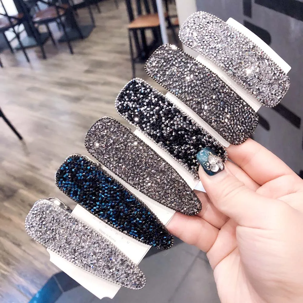 1Pcs Women Shining Hair Styling Tool Hairpins Barrettes Girl Kids Cute Geometric Clips Seed Beads Hairgrip Accessorie | Красота и