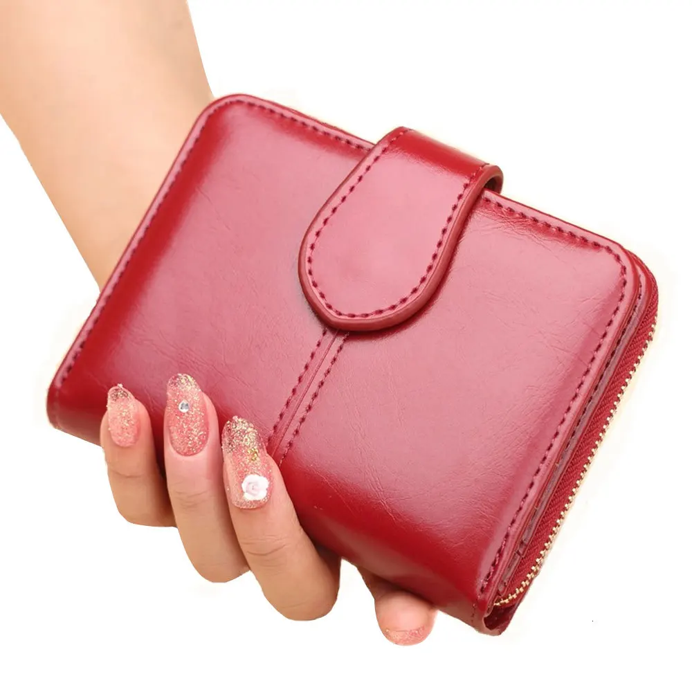 Женские кошельки высокого качества винтажный женский короткий кошелек из