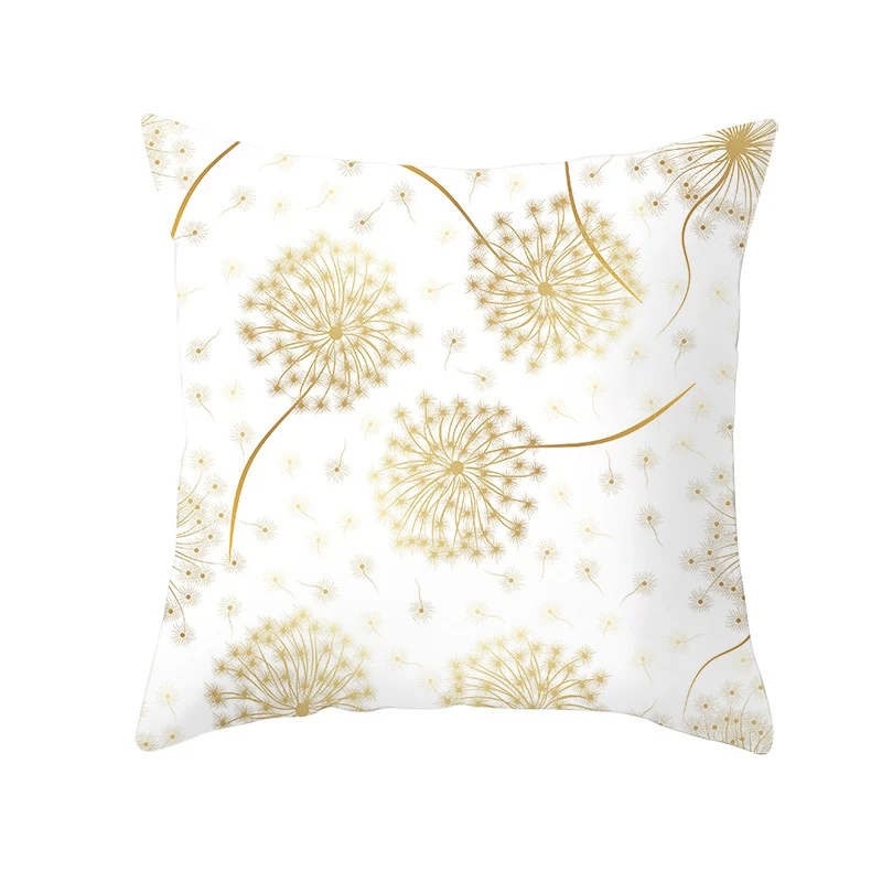 

Pillow Covers 45X45 Pillow Case Custom Super Soft Sofa Cushion Cover Office Golden Leaf Pillow Cover Pillow Covers Decorative