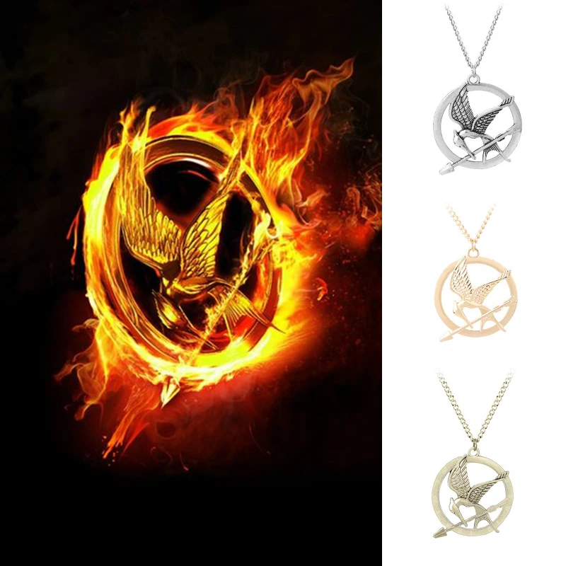 

The Hunger Games Classic Retro Birds Pendant Necklace 3 Colors For Women Men Gifts
