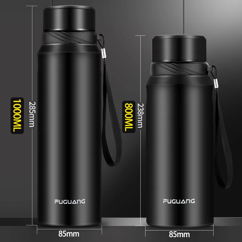 1000 мл Изолированная кружка из нержавеющей стали термос дорожная для кофе