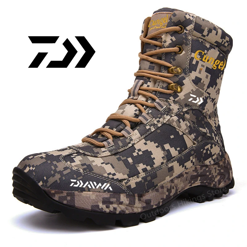 

Ботинки мужские камуфляжные противоскользящие, для бега, Осень-зима