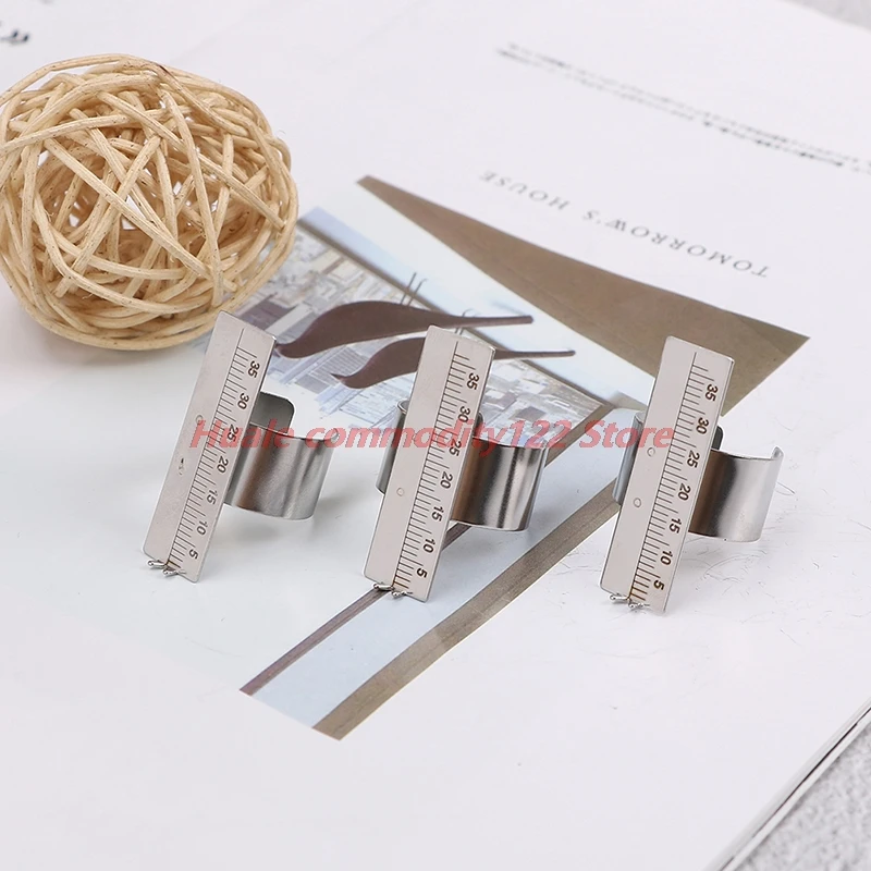 

Лидер продаж, 1 шт., стоматологическая линейка для пальцев из нержавеющей стали 35 мм, измерительные весы, Эндодонтический инструмент для сто...