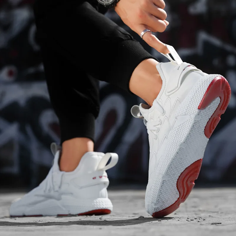 Кроссовки мужские на шнуровке Повседневная Удобная уличная модная дышащая обувь