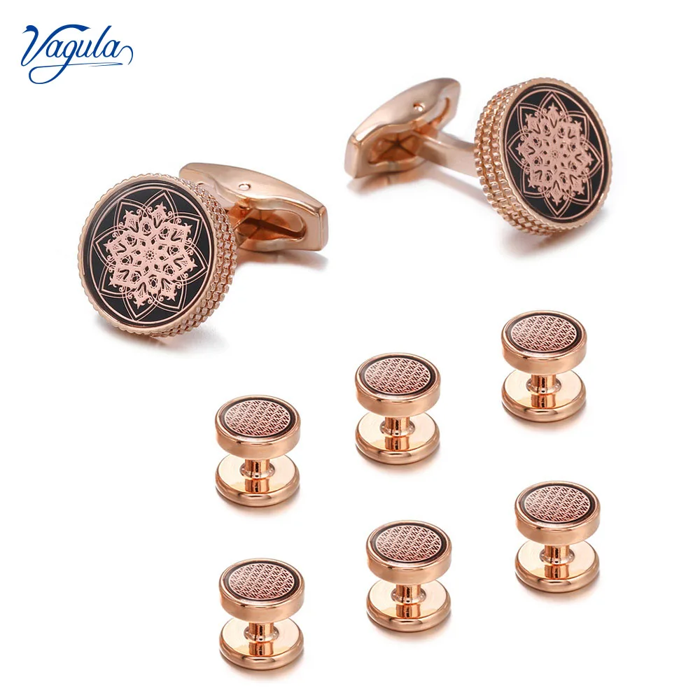 

VAGULA French Cufflink Stud in 8 pcs Bonito Gemelos Tuxedo Collar Stud Set S29