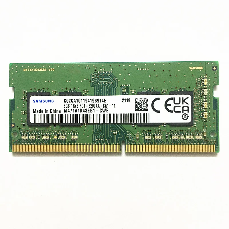 

Samsung DDR4 8GB 3200MHz Laptop Rams Memoria DDR4 8GB 1Rx8 PC4-3200AA-SA1-11 8gb 3200 memory