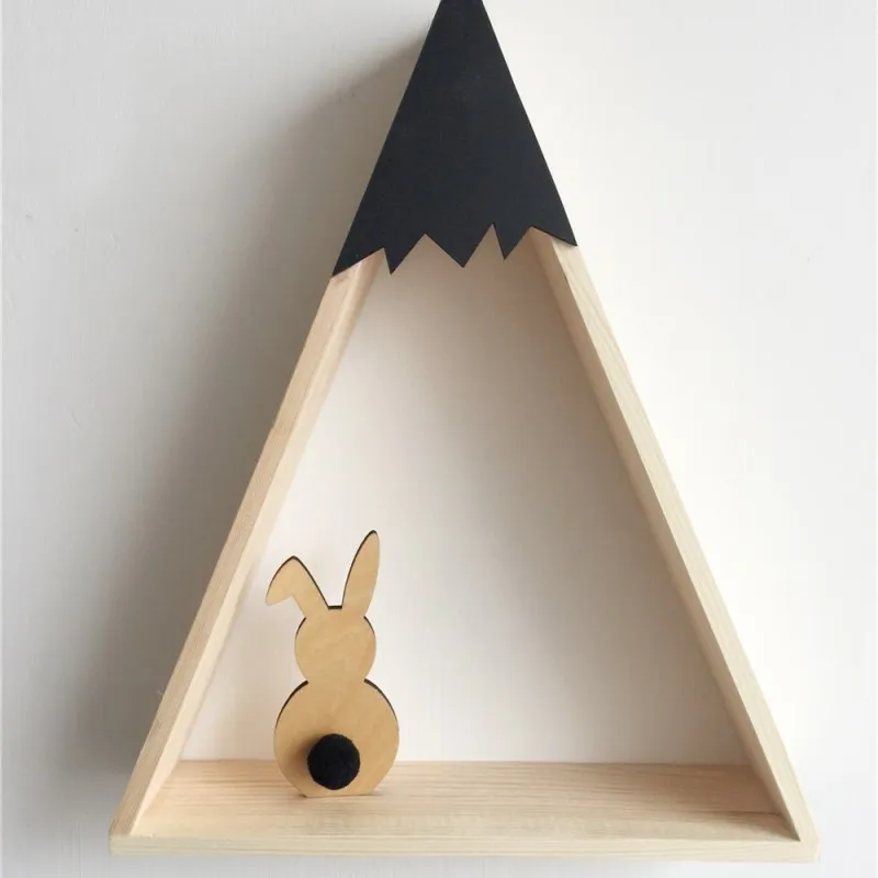 INS кролик деревянные украшения в скандинавском стиле украшение для детской