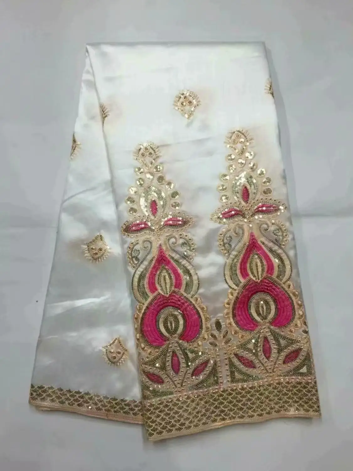 Горячая Распродажа индийская кружевная ткань George Высококачественная вышитая