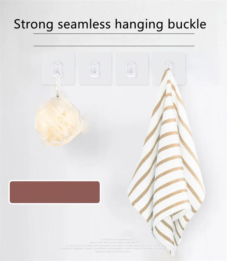 

5/10/20 Pcs Super Glue Hook Transparent Strong Self Adhesive Door Wall Hangers Hooks for Hanging Kitchen Bathroom Accessories