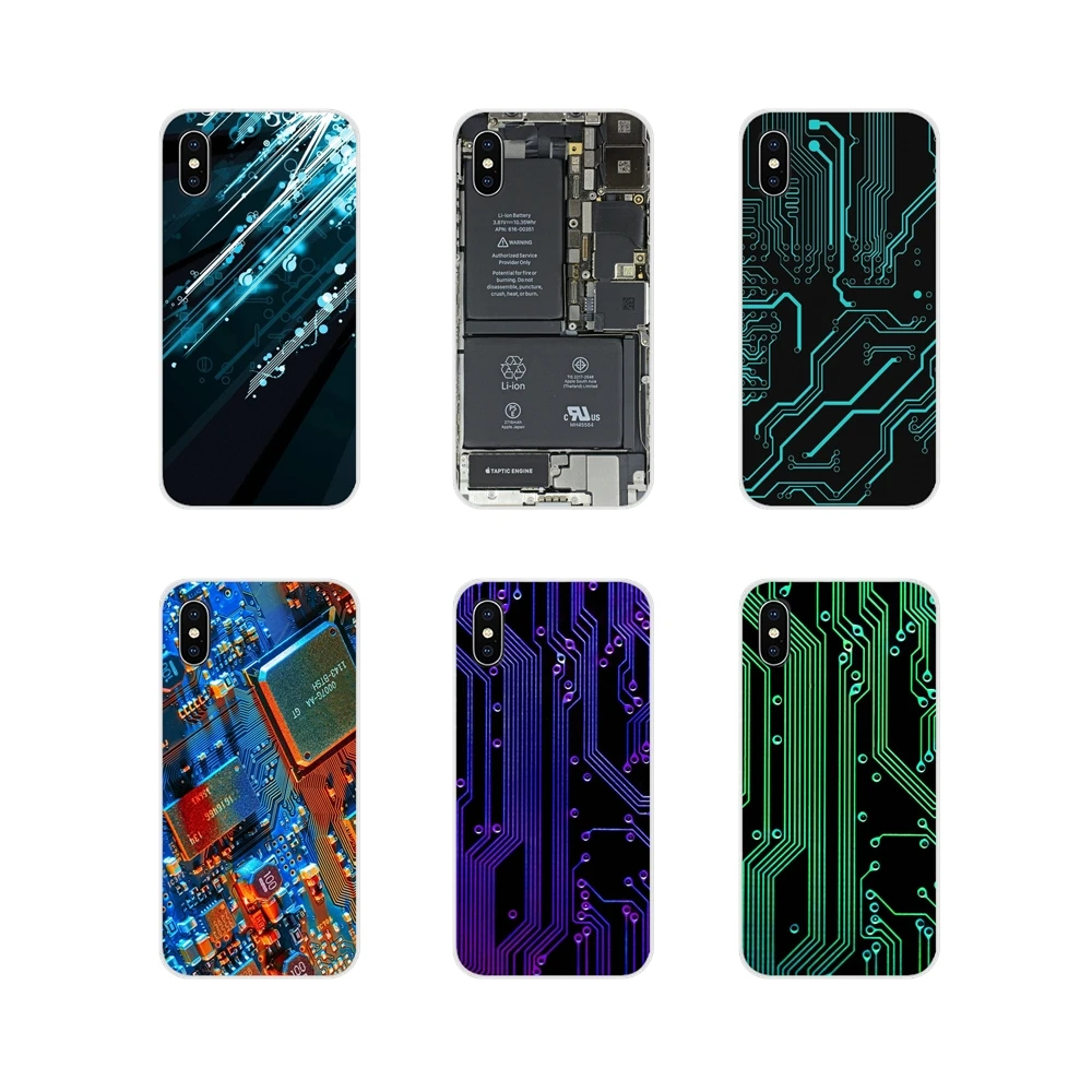 Phone Case Protector For Xiaomi Mi4 Mi5 Mi5S Mi6 Mi A1 A2 5X 6X 8 9 Lite SE Pro Max Mix 2 3 2S Computer Battery Circuit Board | Мобильные