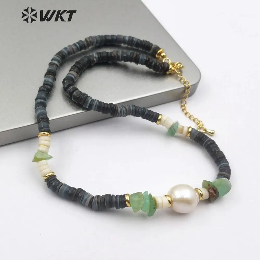 WT-JN101 оптовая цена! Женское Ожерелье с искусственным жемчугом диаметром 16 дюймов |