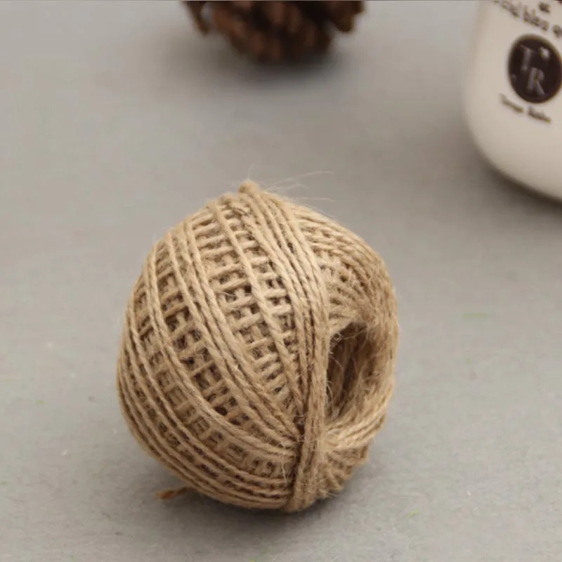 2 мм (50 м/рулон) Мешковина из натурального волокна джутовая веревка бытовой