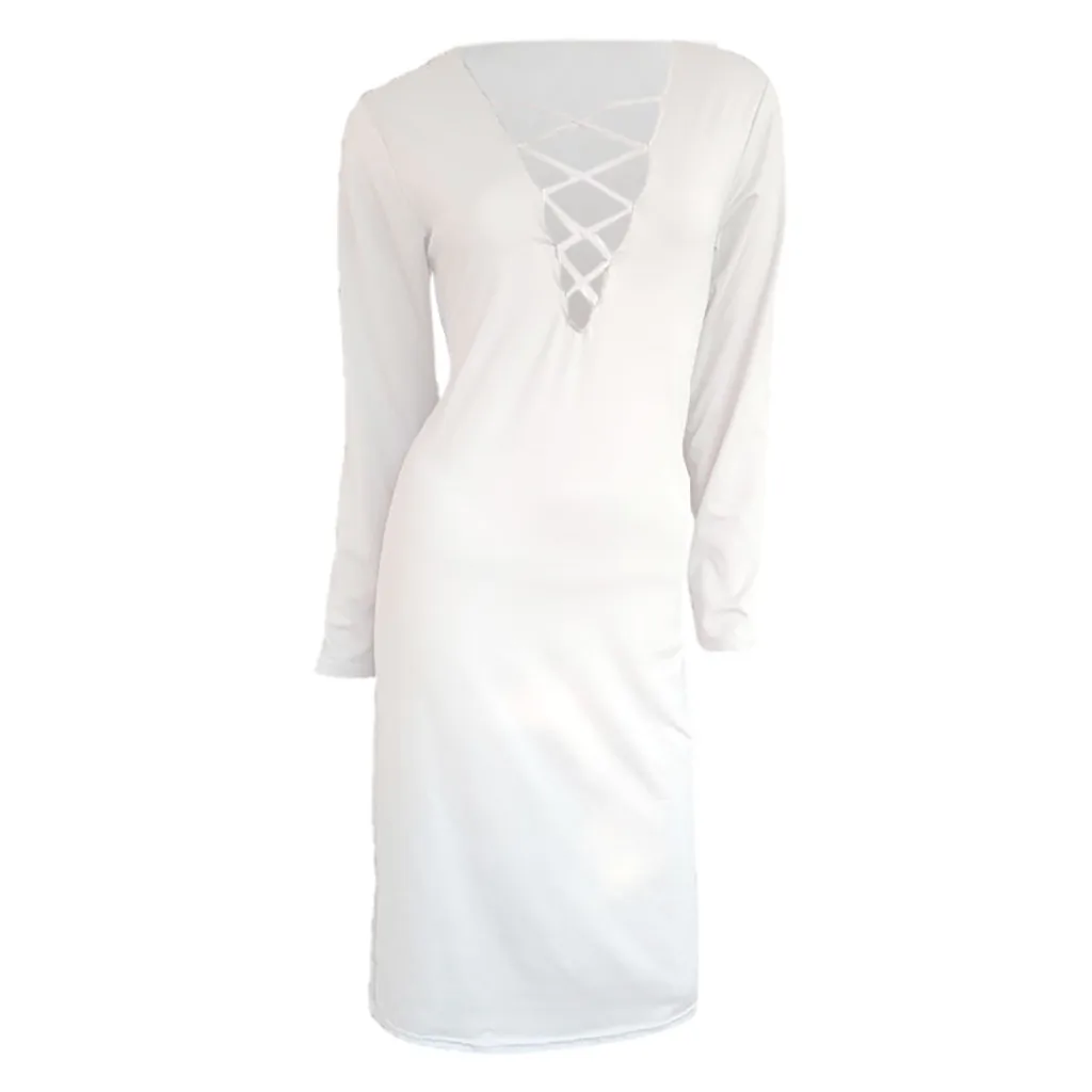 Летние тонкие платья 2020 новая мода женское платье с длинным рукавом сексуальное