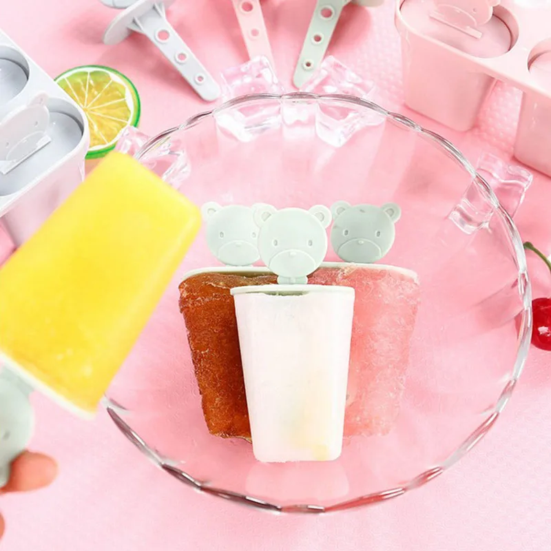 1 Набор 6 ячеек летний DIY пластиковый лоток для мороженого форма леденец мороженое