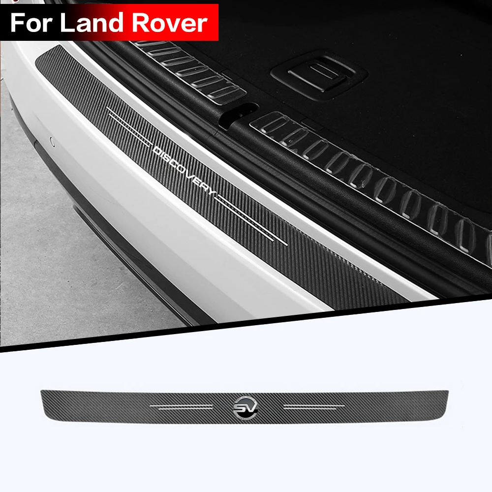 

Car accessories Carbon fiber cloth trunk sticker for Land Rover DISCOVERY EVOQUE SPORT SV VELAR VOGUE Autobiography accessories