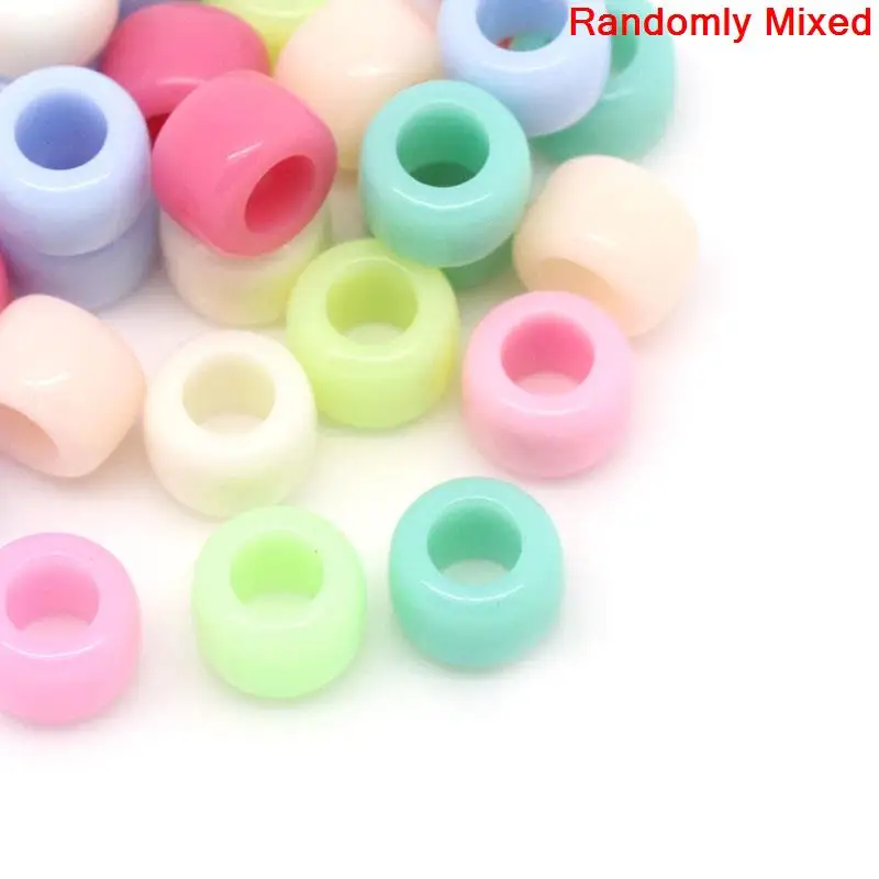 DoreenBeads Модные Акриловые шармы бусины сердца пастельные рандомные цвета