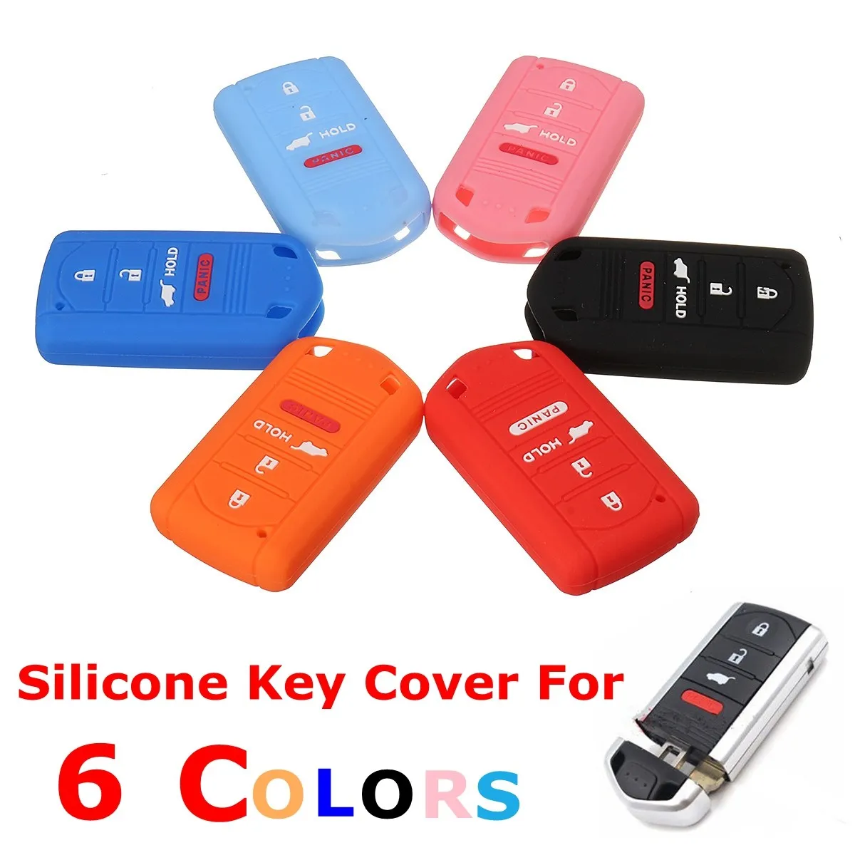 Горячая Новинка 4 кнопки силиконовый пульт дистанционного ключа Fob чехол для Acura