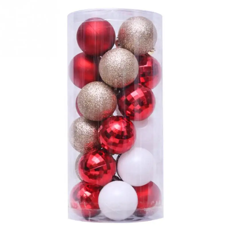 24pcs 4cm C 30 шт дерево декор расписные Рождественские шары ремесла домашний праздник фестиваль свадебный орнамент вечерние Подвески маленькие DIY#734 - Цвет: 24pcs 4cm C