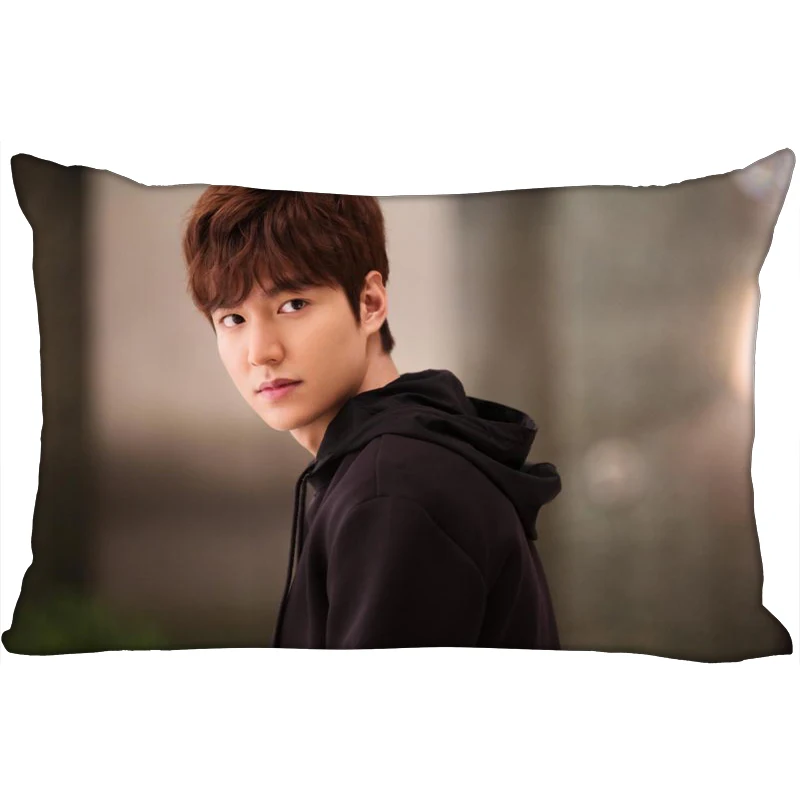 Горячая Ли Мин Хо печатные атласные Наволочки две стороны Стандартный шелк