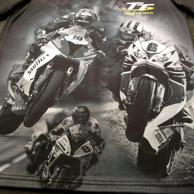 2019 MOTO GP TT Racing T-Shirts Isle Of Man Motorcycle Road Races Short Sleeve Tees Shirt Men's Summer Mountain Course T | Автомобили
