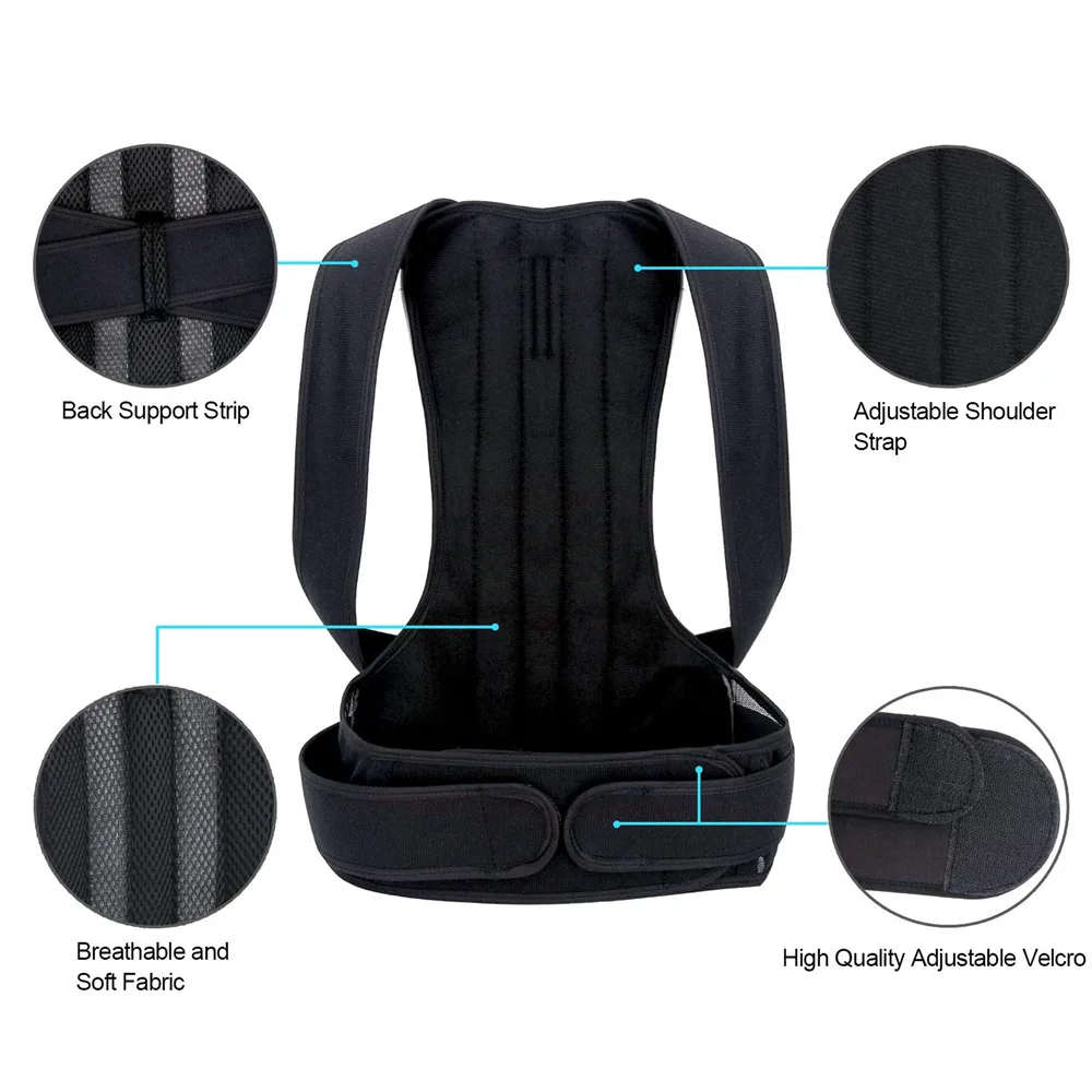 Корректор осанки поддерживающий пояс для спины коррекция плеч поясницы талии