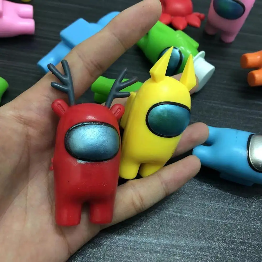 

12pcs/lot Amonges Us Action Figure model Toys PVC Anime Figures Toy For childrens Christmas gifts