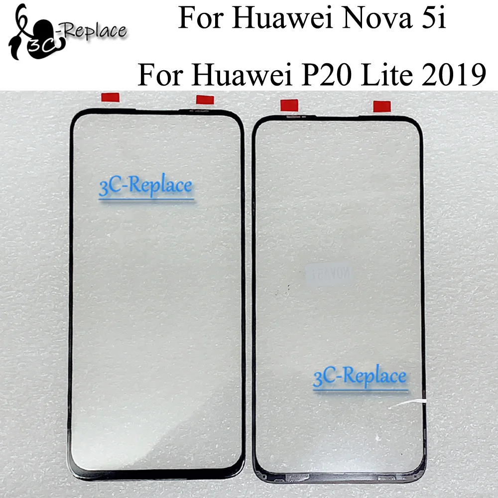 Черный 6 4 дюйма для Huawei nova 5i/Huawei P20 Lite 2019 переднее Сенсорное стекло внешняя линза