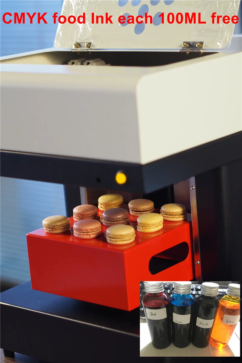 2020 производство 4 чашки струйный принтер для кофе печать Макарон на 9 тортах