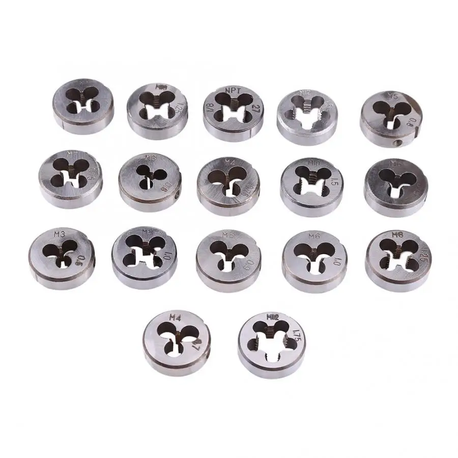 Набор из 40 закаленных метрических метчиков и штампов винтовая резьба ручные