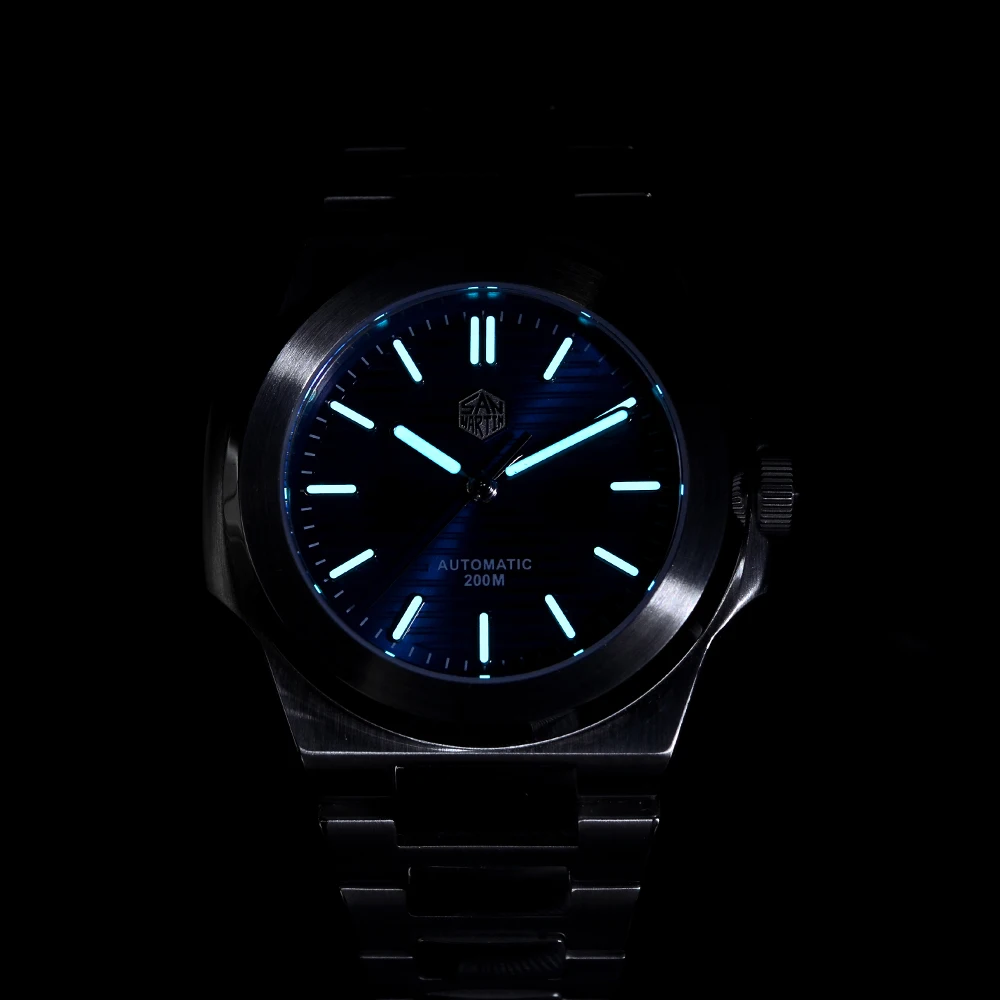 

San Martin Diver Retro Classic Luxury Sapphire Crystal Stainless Steel Men Automatic Mechanical Watches 20Bar BGW-9 Luminous