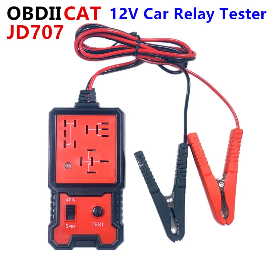 

OBDIICAT JD707 For Cars Auto Battery Checker Universal Convenient and High quality 12V Car Electronic Automotive Relay Tester