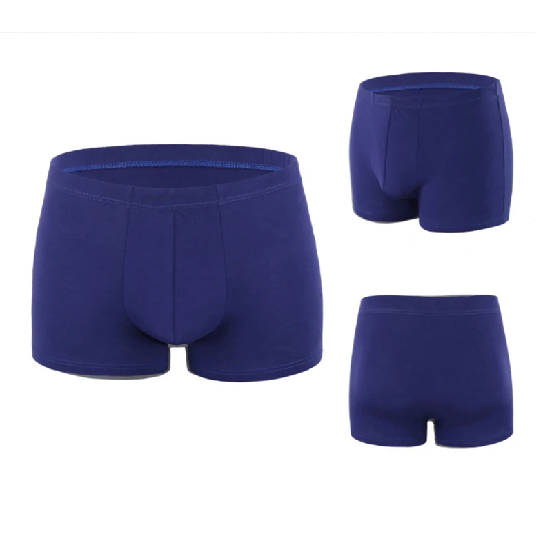 5pcs/lots Men's Cotton Boxershorts Male Seamless Underwear Mid-waist Panties Fat Plus Size Breathable Pants L-6XL