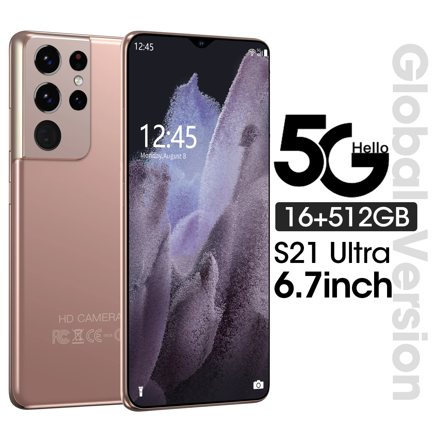 

Global Version S21+Ultra 6.7Inch 16GB 512GB Smartphones 24MP+48MP Android 10 6000mAh Ten Core Really 4G 5G Dual SIM Desbloqueado