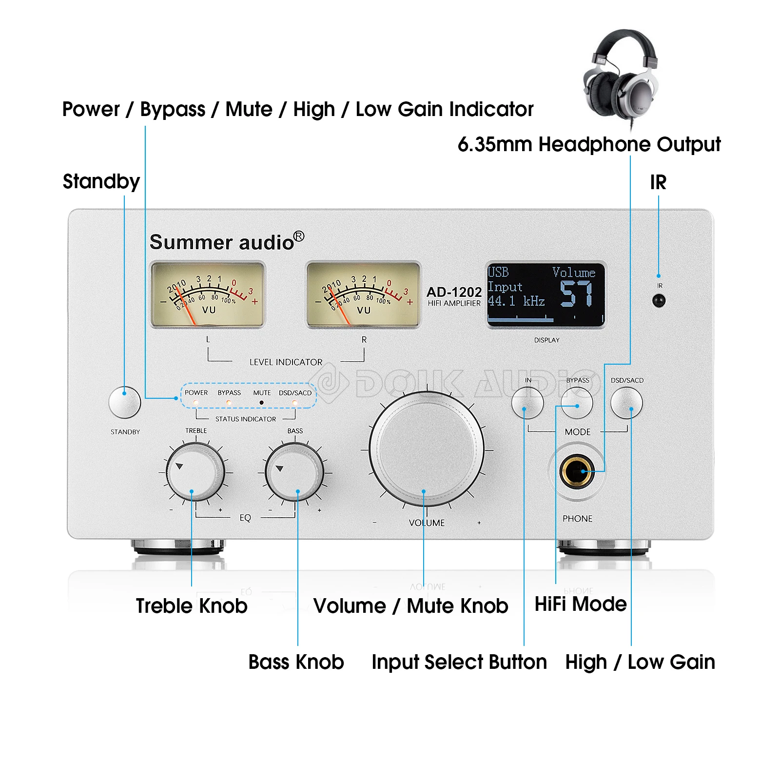 Nobsound HiFi Bluetooth 5 0 цифровой усилитель мощности коаксиальный/оптический Встроенный
