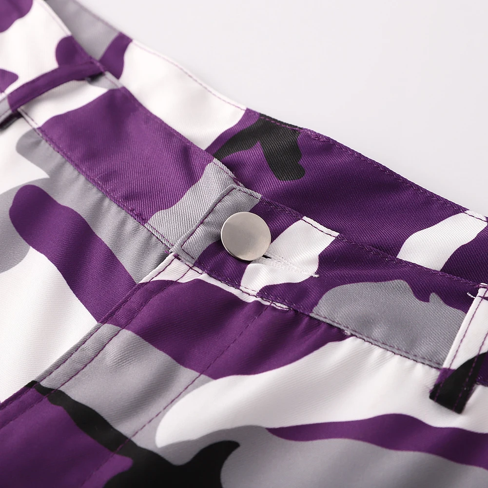 Брюки-карго Женские повседневные с камуфляжным принтом эластичные спортивные