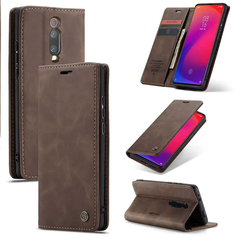 Для Xiao mi Red mi K20 Pro Аксессуары для телефонов Магнитный чехол-книжка для mi 9 mi 9t pro Роскошный чехол-кошелек из искусственной кожи чехол с флип-стойкой