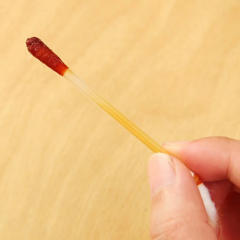 50PCS Multifunction Disinfected Stick Make Up Wood Iodine Disposable Medical Double Cotton Swab Portable Bar | Красота и здоровье