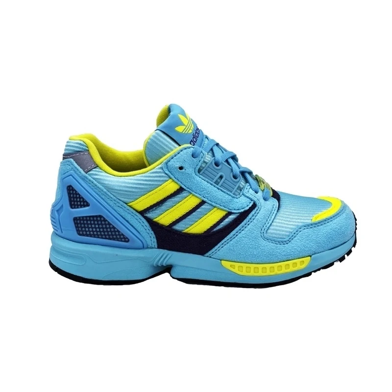 Кроссовки ADIDAS ZX 8000 светло-голубые, желтые, черные EG8784 | Спорт и  развлечения | АлиЭкспресс