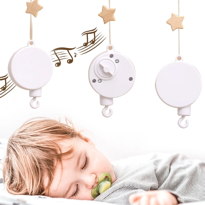 1PC Infant Rattle Music Box With Rotating Hook Baby Rotary Mobile Crib Bed Bell Toy Hanging Toys Holder Bracket Baby Toy