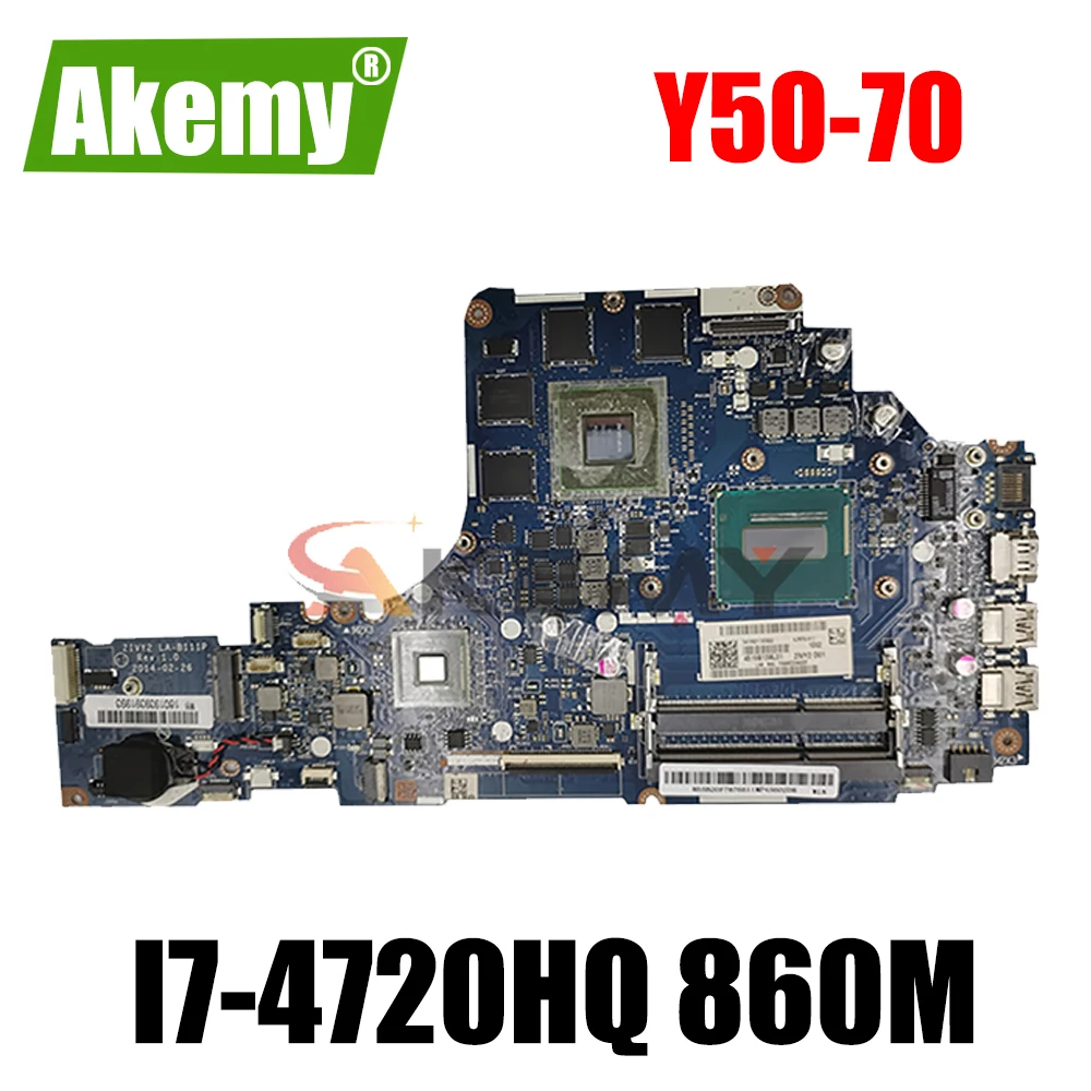 

FRU:5B20H29179 для Lenovo Ideapad Y50-70 Материнская плата ноутбука ZIVY2 LA-B111P SR1Q8 I7-4720HQ HM87 860M 2 Гб Протестировано высокое качество