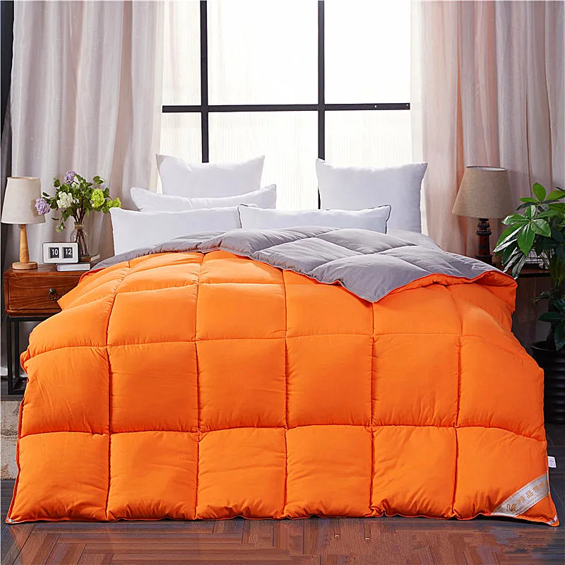 95% белый гусиный/утиный пух стеганые одеяла уплотненные зимние 100% хлопок