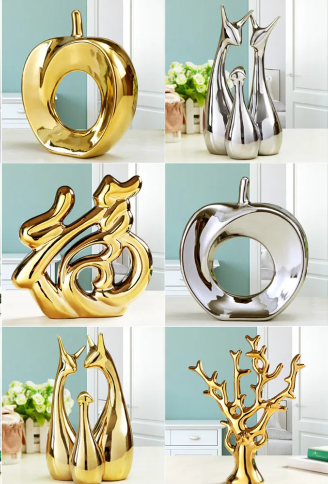 

Nordic Light Luxury Ceramic Home Decor Creative Home Desk Decoration Decor Display Room Fashion Decorative