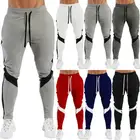 Мужские тренировочные штаны со шнурком, спортивные штаны, облегающие спортивные тренировочные штаны