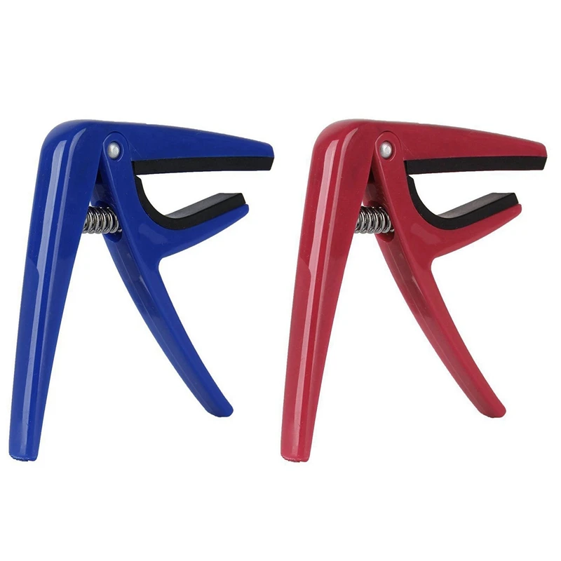 

2 шт. быстросменный триггер каподастр-Ключ Зажим Fr акустическое электрическое классическое укулеле, № 05 синий и № 03 красный