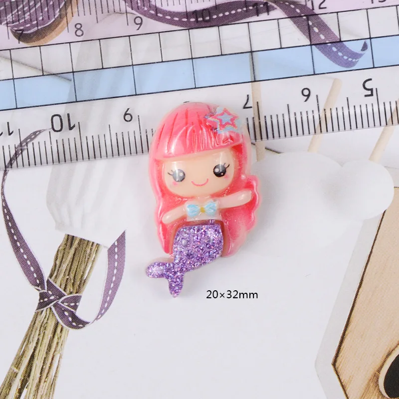 Набор для слайма русалки из смолы 6 цветов супер светильник клей глины