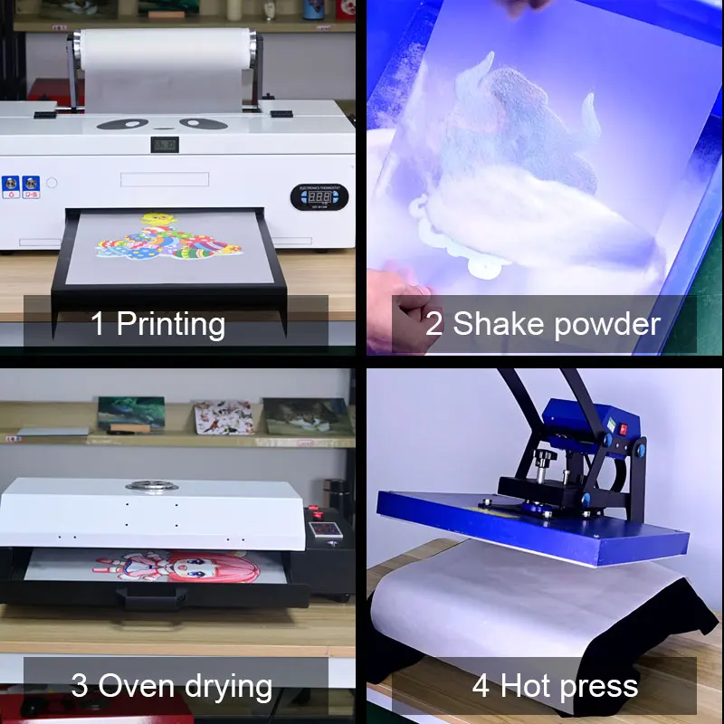 Принтер procolour A3 DTF с рулоном для футболок толстовок кожаной одежды
